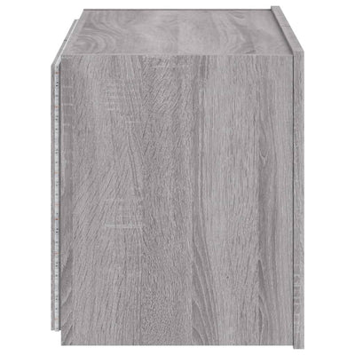 TV-seinäkaappi LED-valoilla harmaa Sonoma 60x35x41 cm