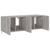 TV-seinäkaapit LED-valoilla 2 kpl harmaa Sonoma 60x35x41 cm