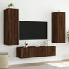 TV-seinäkaappi LED-valoilla ruskea tammi 60x35x41 cm