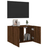 TV-seinäkaappi LED-valoilla ruskea tammi 60x35x41 cm