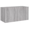 TV-seinäkaappi LED-valoilla harmaa Sonoma 80x35x41 cm