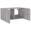 TV-seinäkaappi LED-valoilla harmaa Sonoma 80x35x41 cm