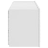 TV-seinäkaappi LED-valoilla valkoinen 100x35x41 cm