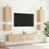 TV-seinäkaappi LED-valoilla Sonoma-tammi 100x35x41 cm