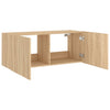 TV-seinäkaappi LED-valoilla Sonoma-tammi 100x35x41 cm