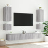 TV-seinäkaappi LED-valoilla harmaa Sonoma 100x35x41 cm