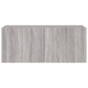 TV-seinäkaappi LED-valoilla harmaa Sonoma 100x35x41 cm