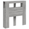 Sängynpääty LED-valoilla harmaa Sonoma 100x18,5x103,5 cm puu