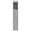 Sängynpääty LED-valoilla harmaa Sonoma 100x18,5x103,5 cm puu
