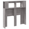 Sängynpääty LED-valoilla harmaa Sonoma 100x18,5x103,5 cm puu