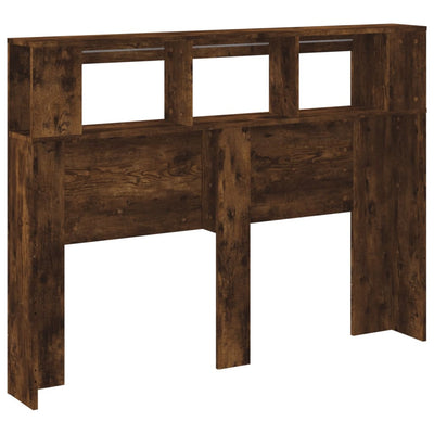 Savutammi sängynpääty led-valoilla Dionisios 140x18,5x103,5cm (puu)