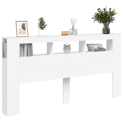 Valk sängynpääty led-valoilla Dionisios 200x18,5x103,5cm (puinen)