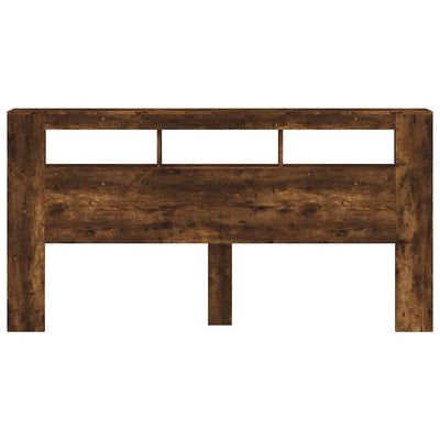 Savutammi sängynpääty led-valoilla Dionisios 200x18,5x103,5cm (puu)