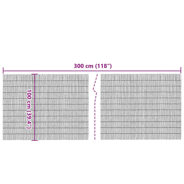 Puutarha-aita 300x100 cm kaisla