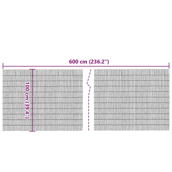 Puutarha-aita 600x100 cm kaisla