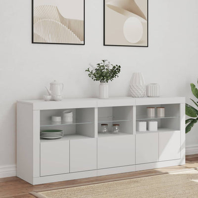 Senkki LED-valoilla valkoinen 162x37x67 cm
