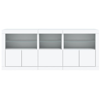 Senkki LED-valoilla valkoinen 162x37x67 cm