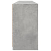 Senkki LED-valoilla betoninharmaa 162x37x67 cm