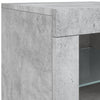 Senkki LED-valoilla betoninharmaa 162x37x67 cm