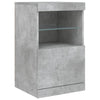 Senkki LED-valoilla betoninharmaa 162x37x67 cm