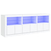 Senkki LED-valoilla valkoinen 181,5x37x67 cm