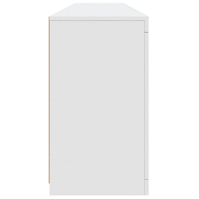 Valkoinen senkki led-valoilla Layla 181,5x37x67cm