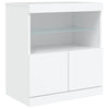 Senkki LED-valoilla valkoinen 181,5x37x67 cm