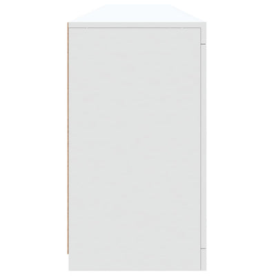 Senkki LED-valoilla valkoinen 202x37x67 cm