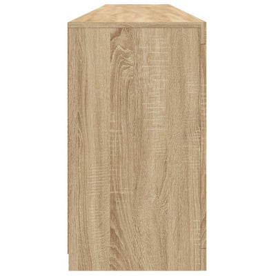 Senkki LED-valoilla Sonoma-tammi 202x37x67 cm