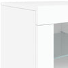 Senkki LED-valoilla valkoinen 162x37x67 cm