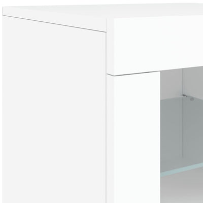 Senkki LED-valoilla valkoinen 162x37x67 cm