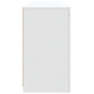 Senkki LED-valoilla valkoinen 181,5x37x67 cm