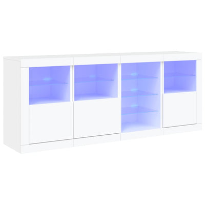 Senkki LED-valoilla valkoinen 164x37x67 cm