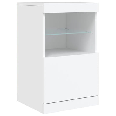 Senkki LED-valoilla valkoinen 164x37x67 cm