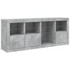 Senkki LED-valoilla betoninharmaa 164x37x67 cm