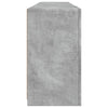 Senkki LED-valoilla betoninharmaa 164x37x67 cm