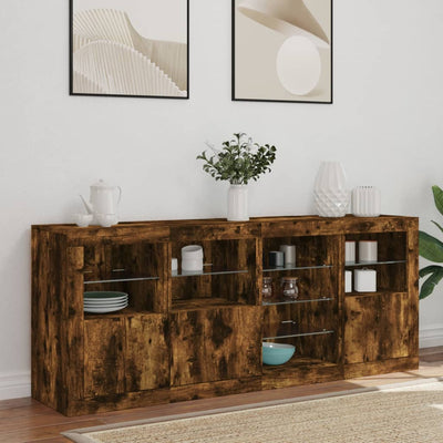 Senkki LED-valoilla savutammi 164x37x67 cm