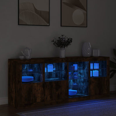 Senkki LED-valoilla savutammi 164x37x67 cm