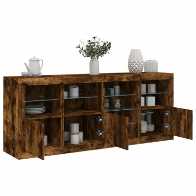 Senkki LED-valoilla savutammi 164x37x67 cm