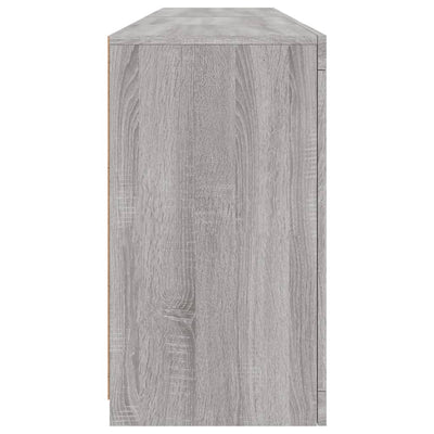 Senkki LED-valoilla harmaa Sonoma 164x37x67 cm