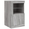 Senkki LED-valoilla harmaa Sonoma 164x37x67 cm