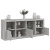 Senkki LED-valoilla harmaa Sonoma 164x37x67 cm