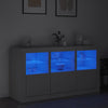 Senkki LED-valoilla valkoinen 123x37x67 cm