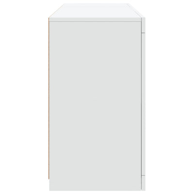 Senkki LED-valoilla valkoinen 123x37x67 cm