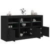 Senkki LED-valoilla musta 123x37x67 cm