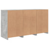Senkki LED-valoilla betoninharmaa 123x37x67 cm