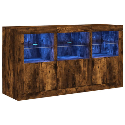 Senkki LED-valoilla savutammi 123x37x67 cm