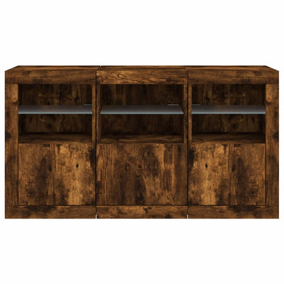 Senkki LED-valoilla savutammi 123x37x67 cm