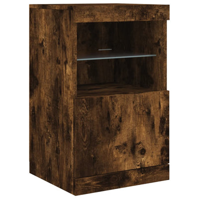Senkki LED-valoilla savutammi 123x37x67 cm