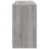 Senkki LED-valoilla harmaa Sonoma 123x37x67 cm